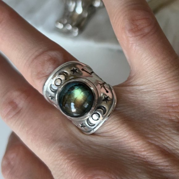 Pamela Love ring sterling silver with inlay - Picture 7 of 10